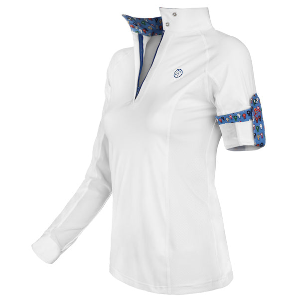 Chemisier Kathryn Lily Equestrian Manches Longues Taille 0 Rose Fleuri - Neuf