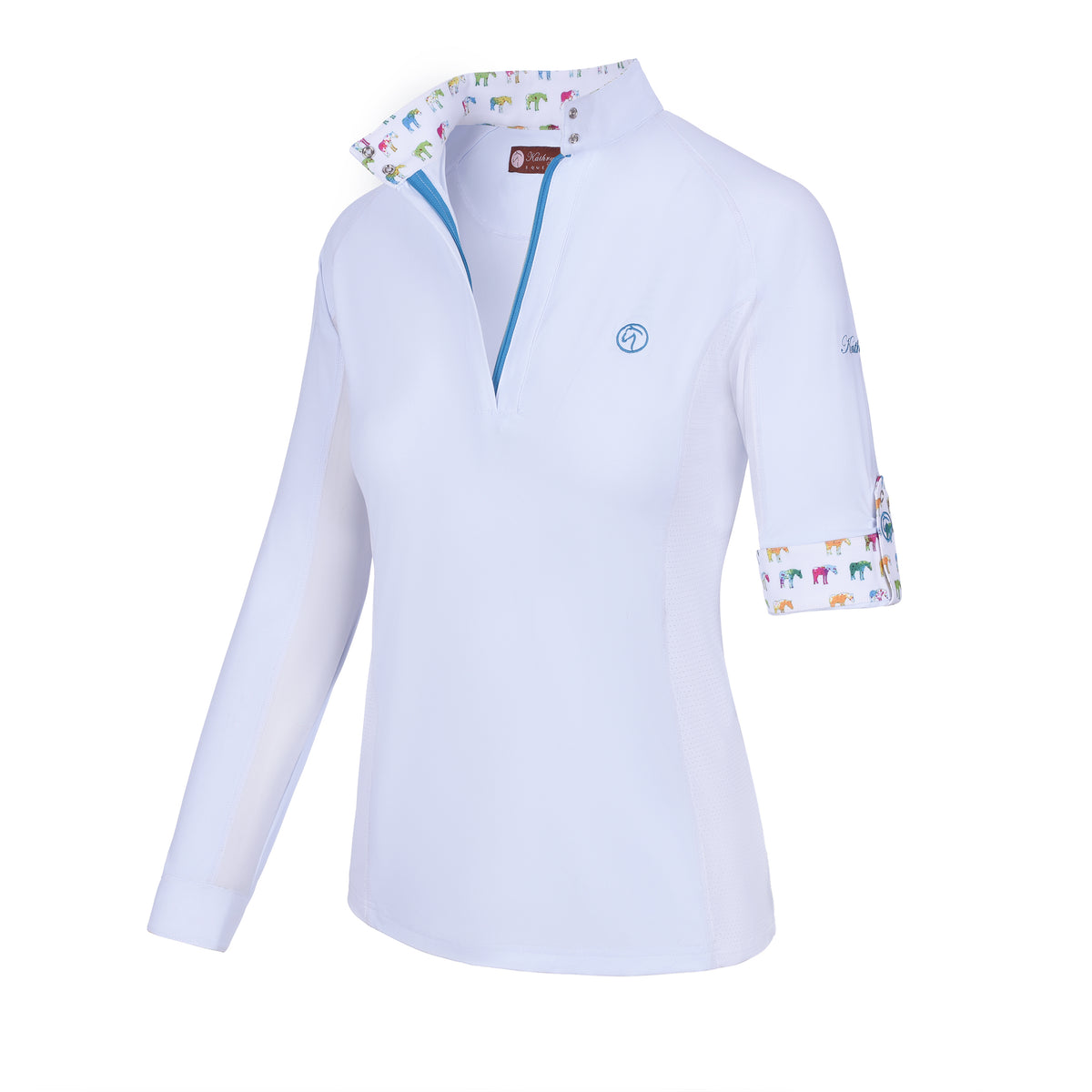 David Nieper Girls Falcon Royal/White Polo Shirt - Schoolwear