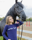 Sweater- Horse Girl in Navy