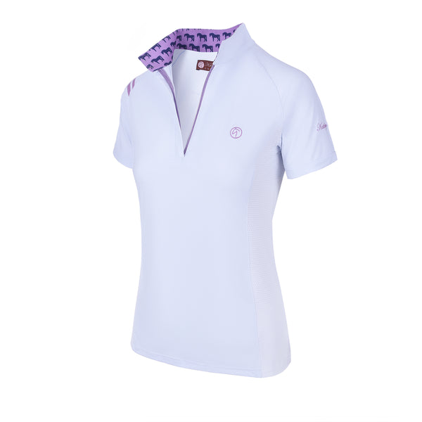 ProAir3 Short Sleeve White Show Shirt - Lilac Model horse