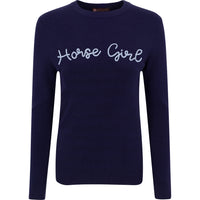 Sweater- Horse Girl in Navy