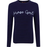 Sweater- Horse Girl in Navy