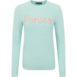 Sweater- Ponies in Mint/Peach