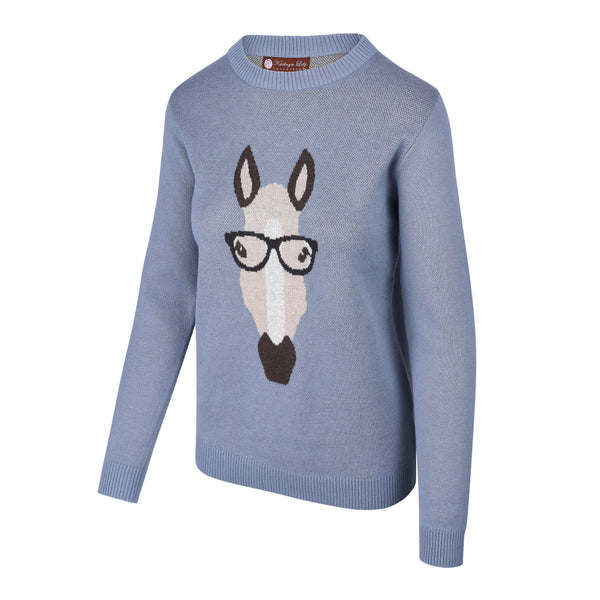 Sweater- Horse with Glasses
